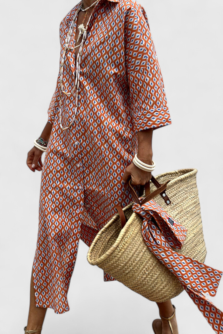 Robe Chemise Rayée au Style Intemporel