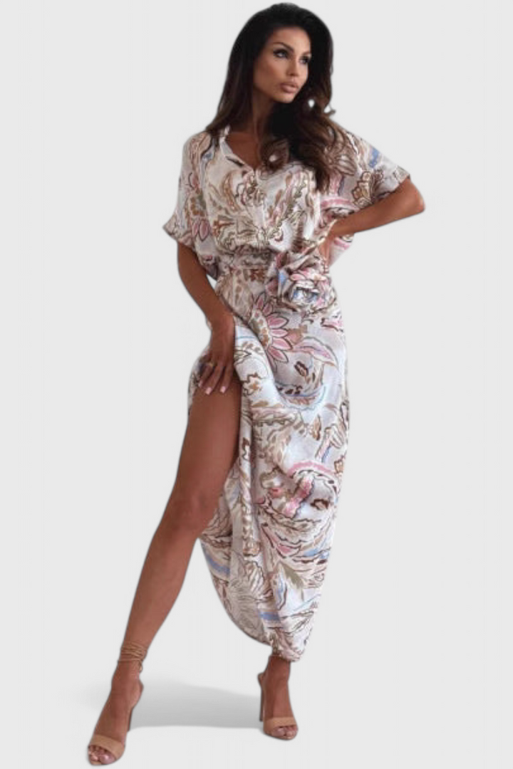 Marinka Robe Midi Florale Vintage