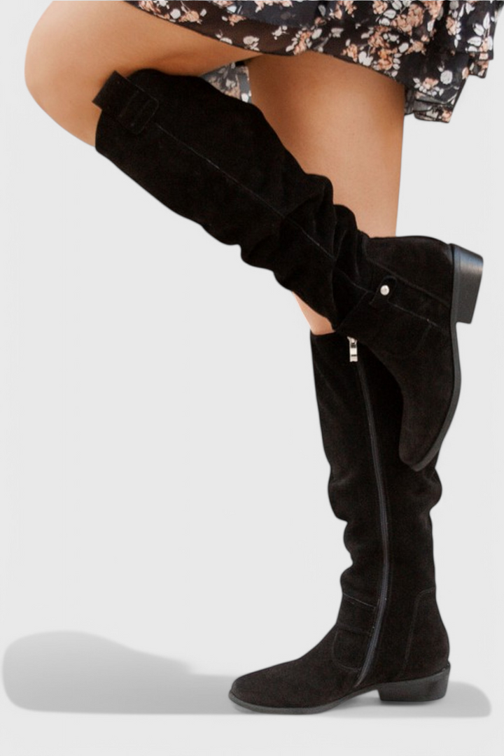 Bottes Hautes Style Rétro Celine