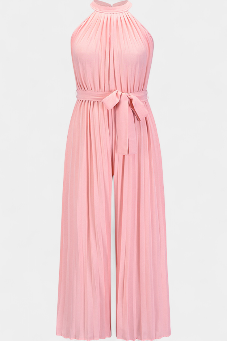Combinaison Palazzo Plissée Patrizia avec Col Halter