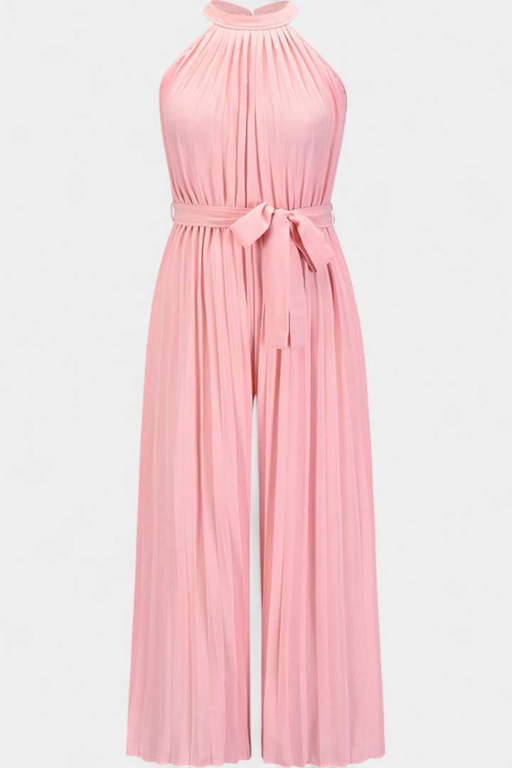 Combinaison Palazzo Plissée Patrizia avec Col Halter