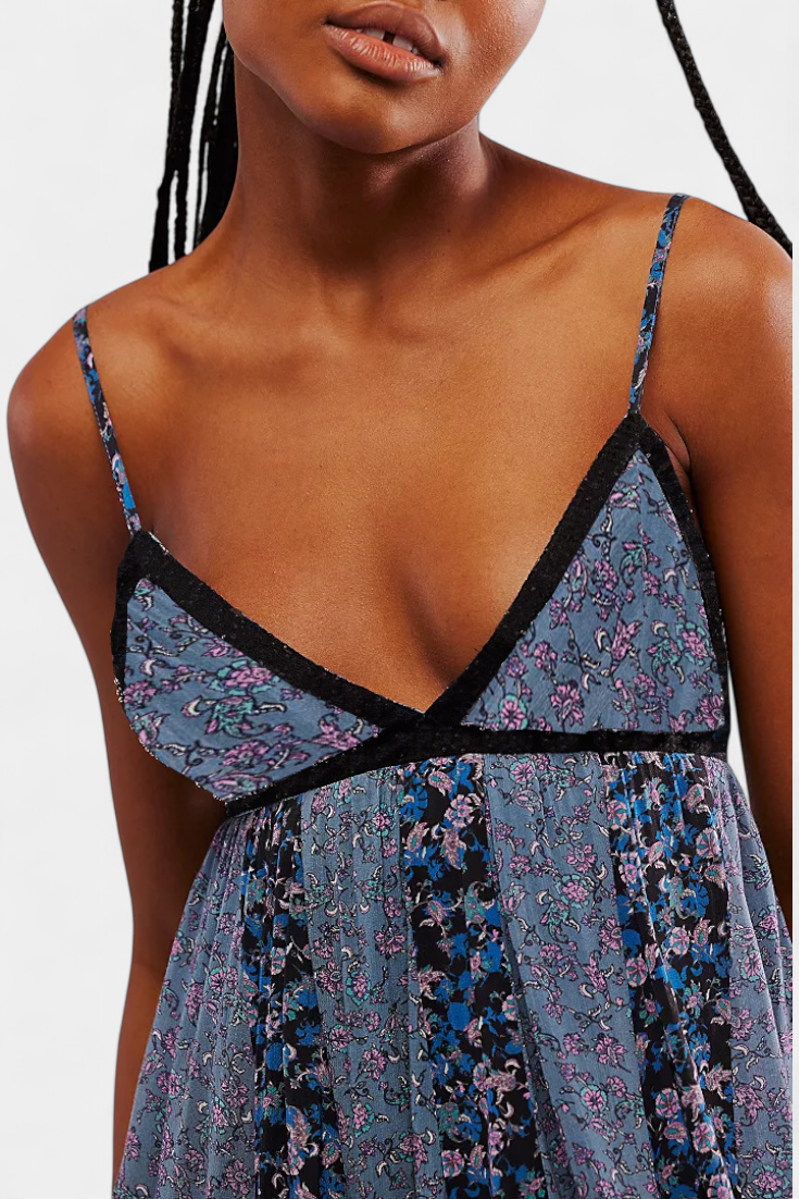 Robe Boho Florale Lexa en Chiffon avec Dos Nu