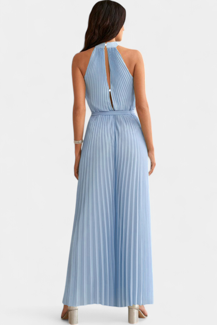 Combinaison Palazzo Plissée Patrizia avec Col Halter