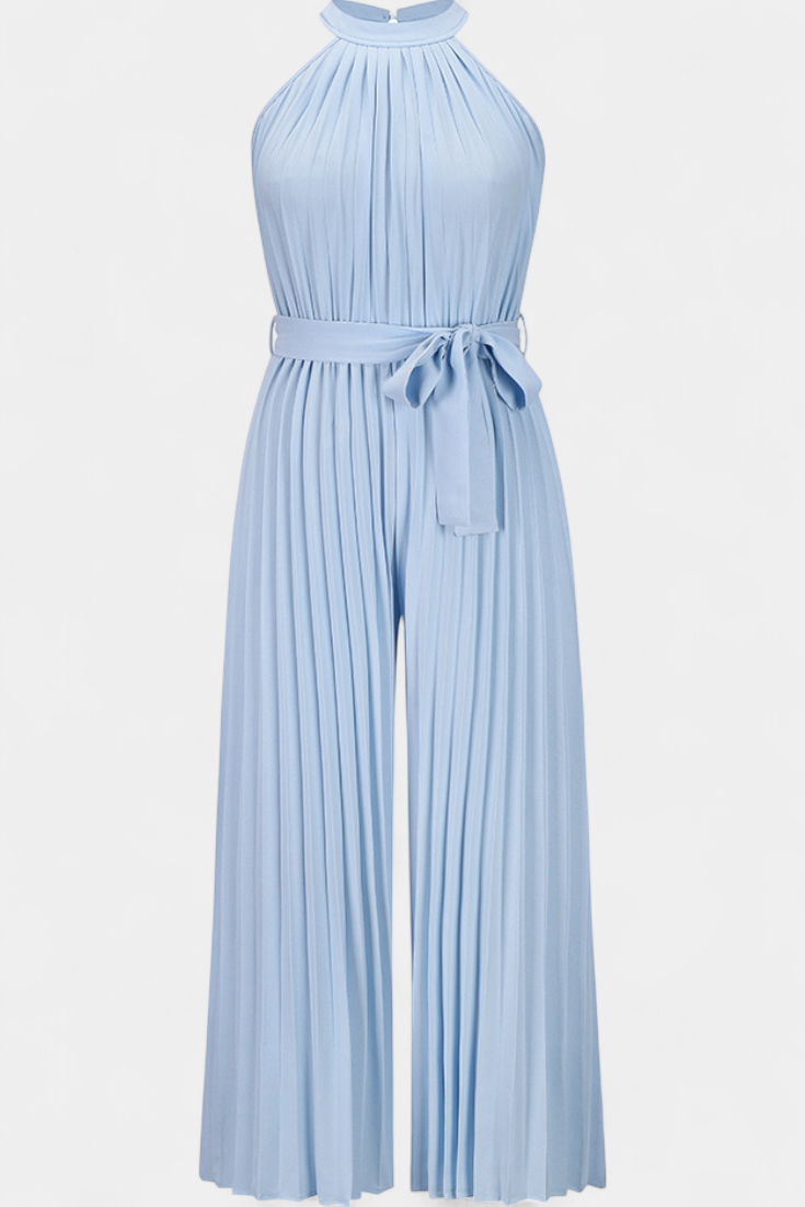 Combinaison Palazzo Plissée Patrizia avec Col Halter