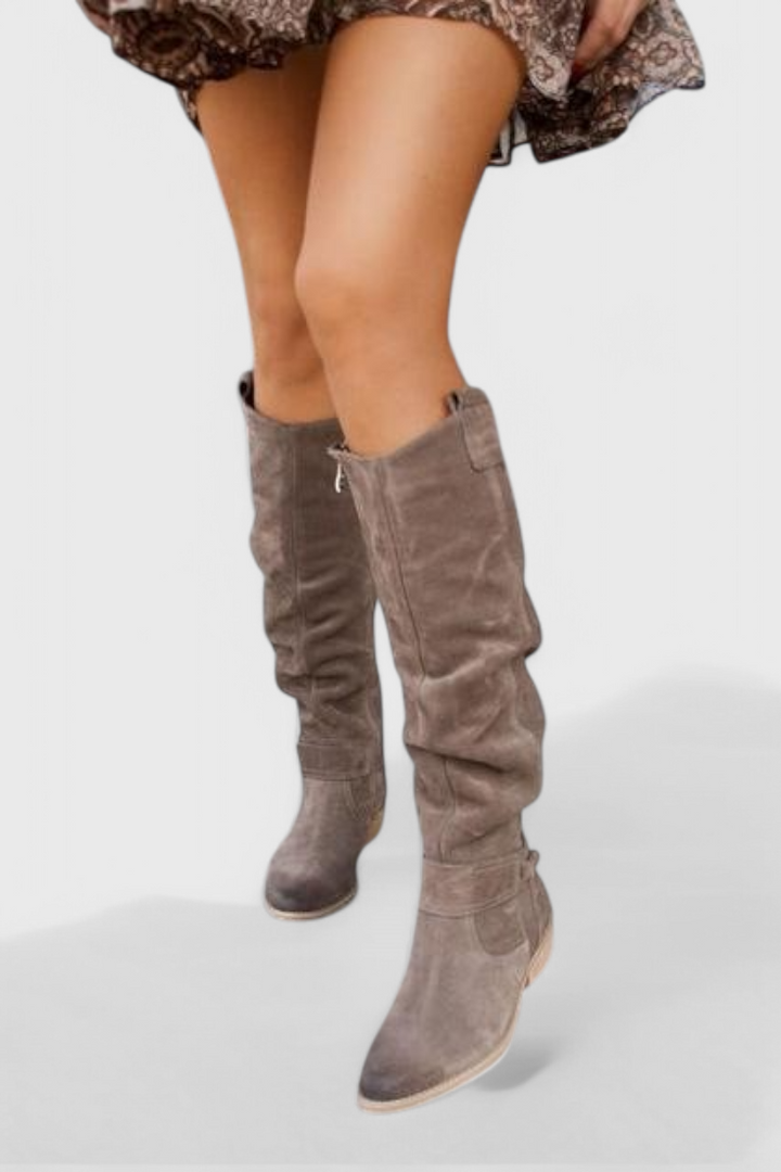 Bottes Hautes Style Rétro Celine