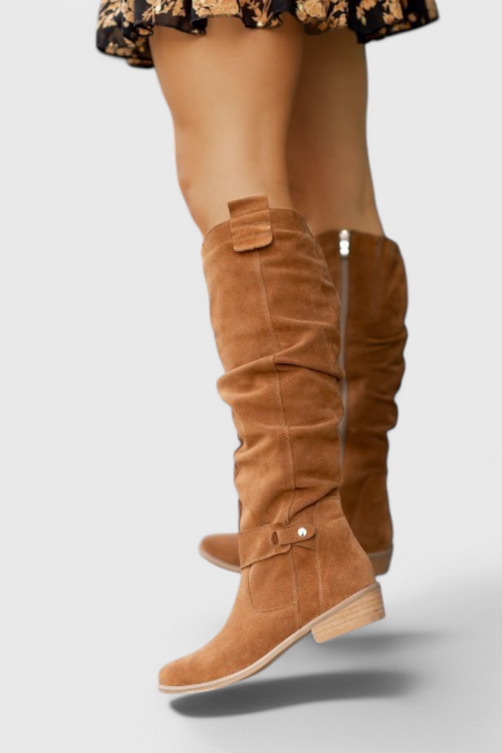 Bottes Hautes Style Rétro Celine