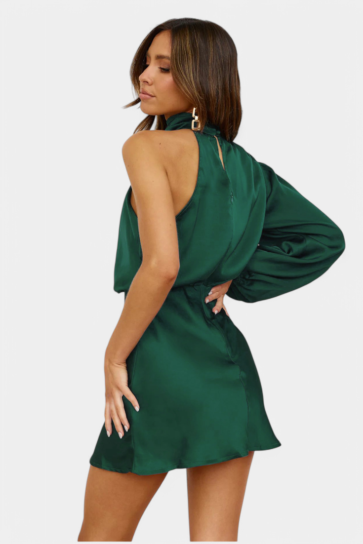 Robe Mini Drapée à Une Épaule Mara