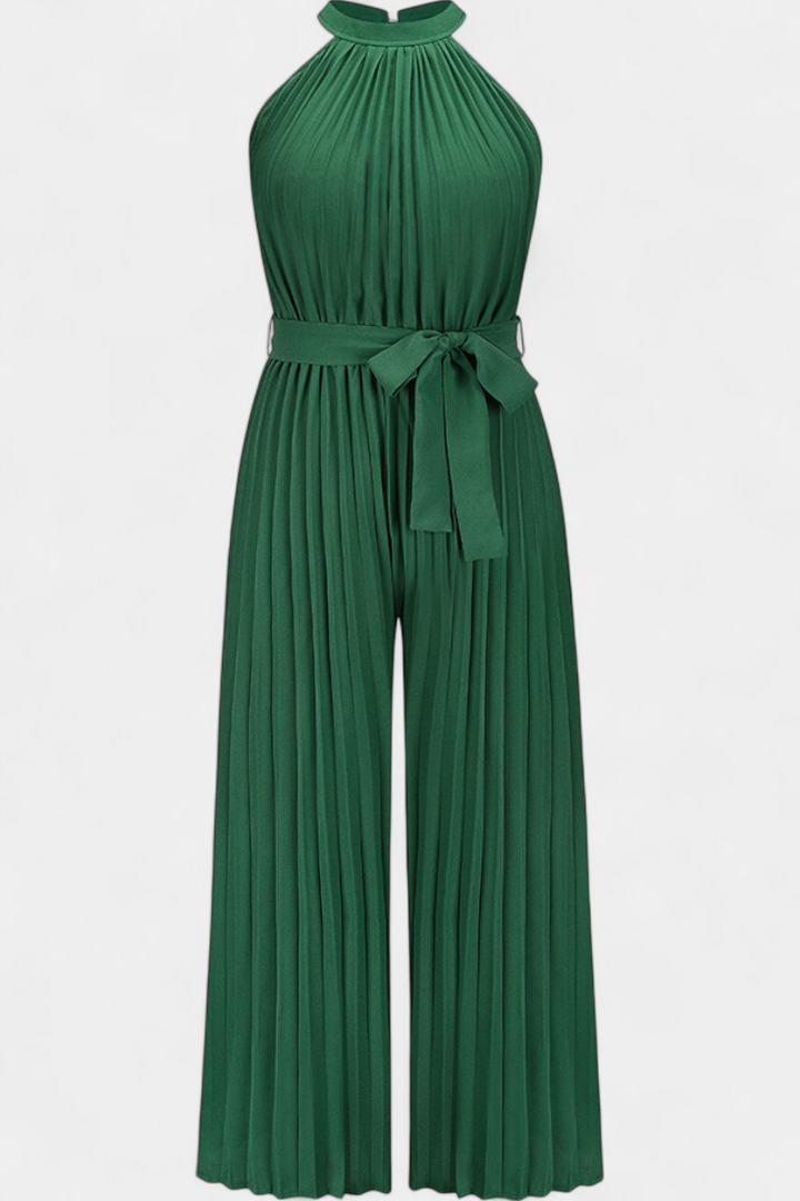 Combinaison Palazzo Plissée Patrizia avec Col Halter