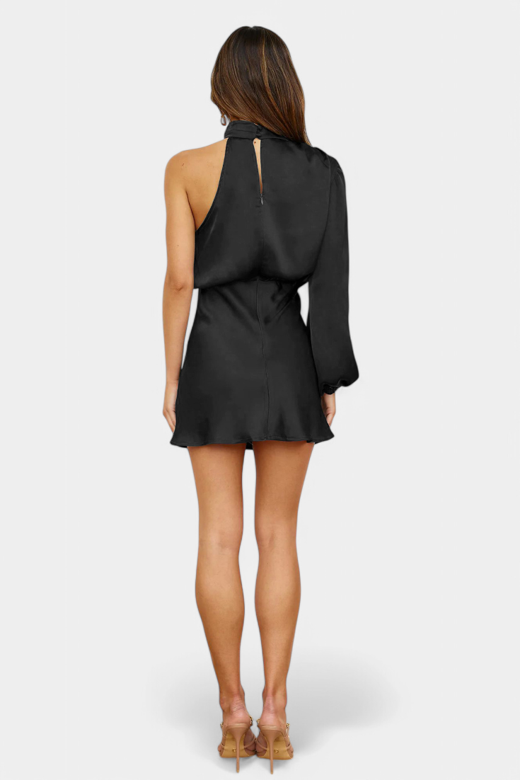 Robe Mini Drapée à Une Épaule Mara