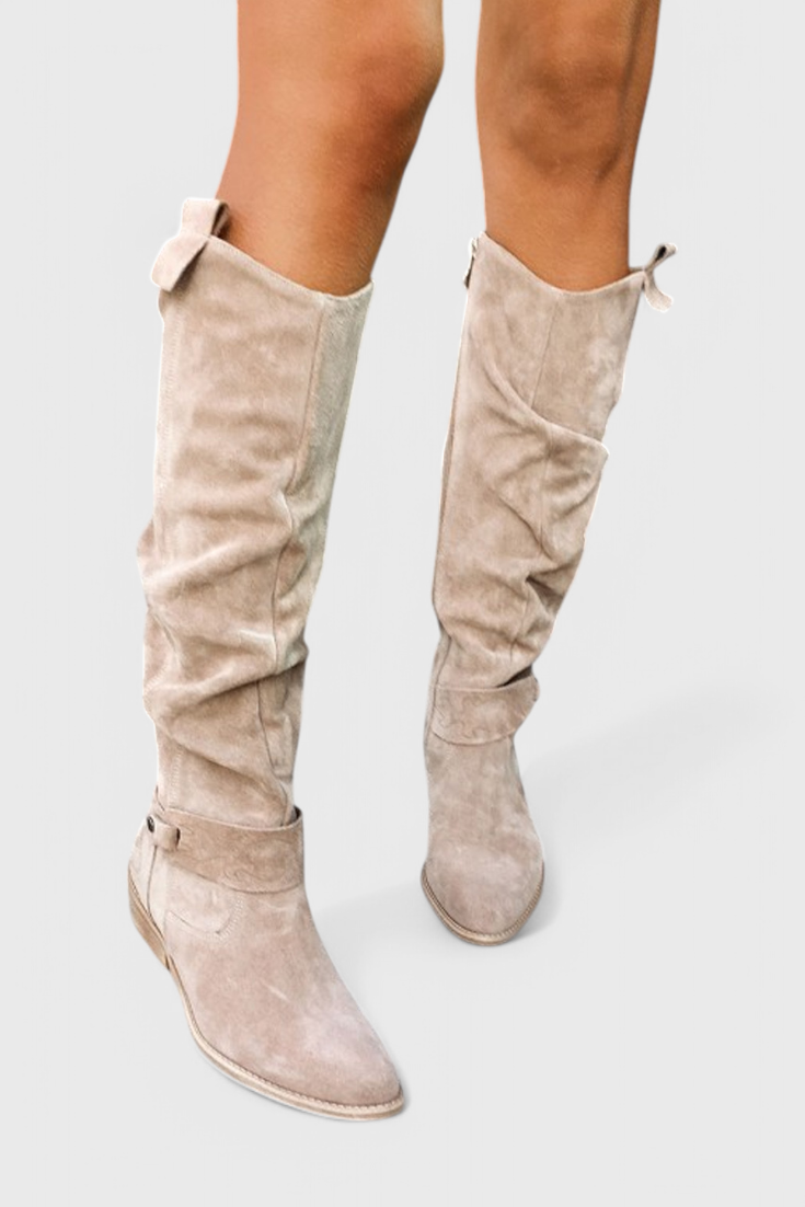 Bottes Hautes Style Rétro Celine