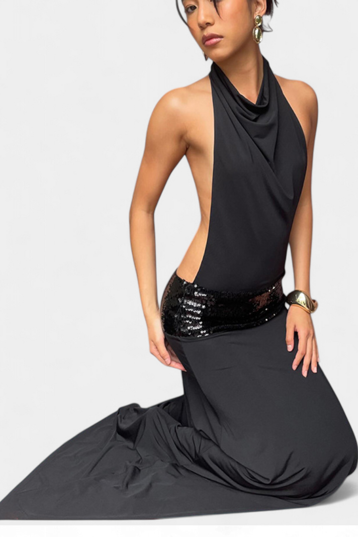 Robe Georgia Halter Élégance Luxe