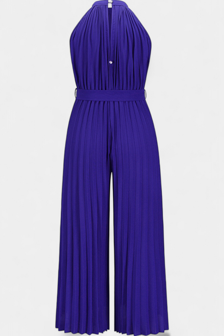 Combinaison Palazzo Plissée Patrizia avec Col Halter