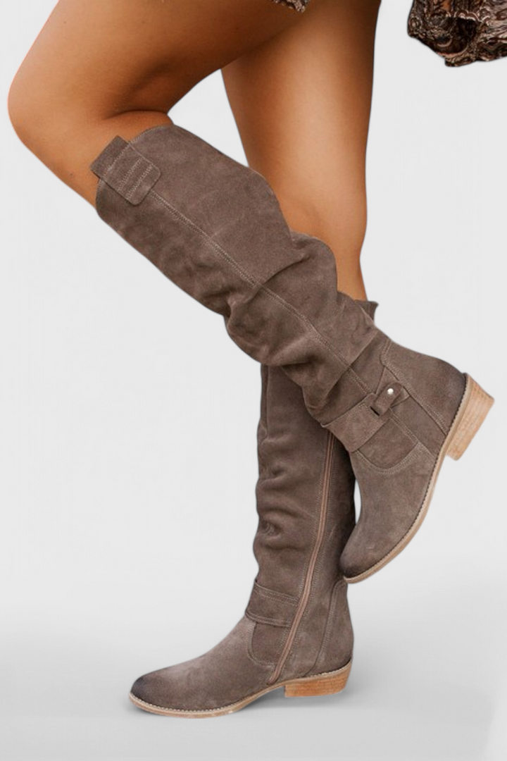 Bottes Hautes Style Rétro Celine