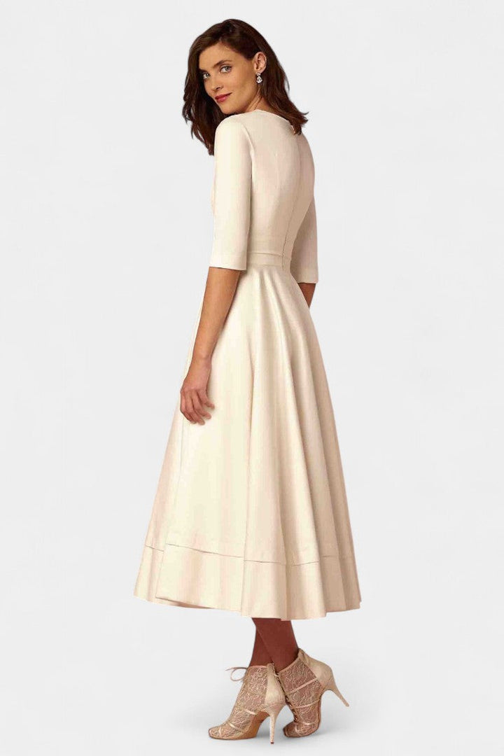 Robe Midi A-Line Nylah de Charme Vintage