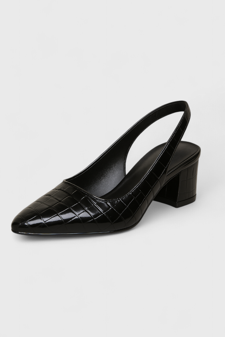 Ava Slingback à Talon Élégant avec Bout Fin