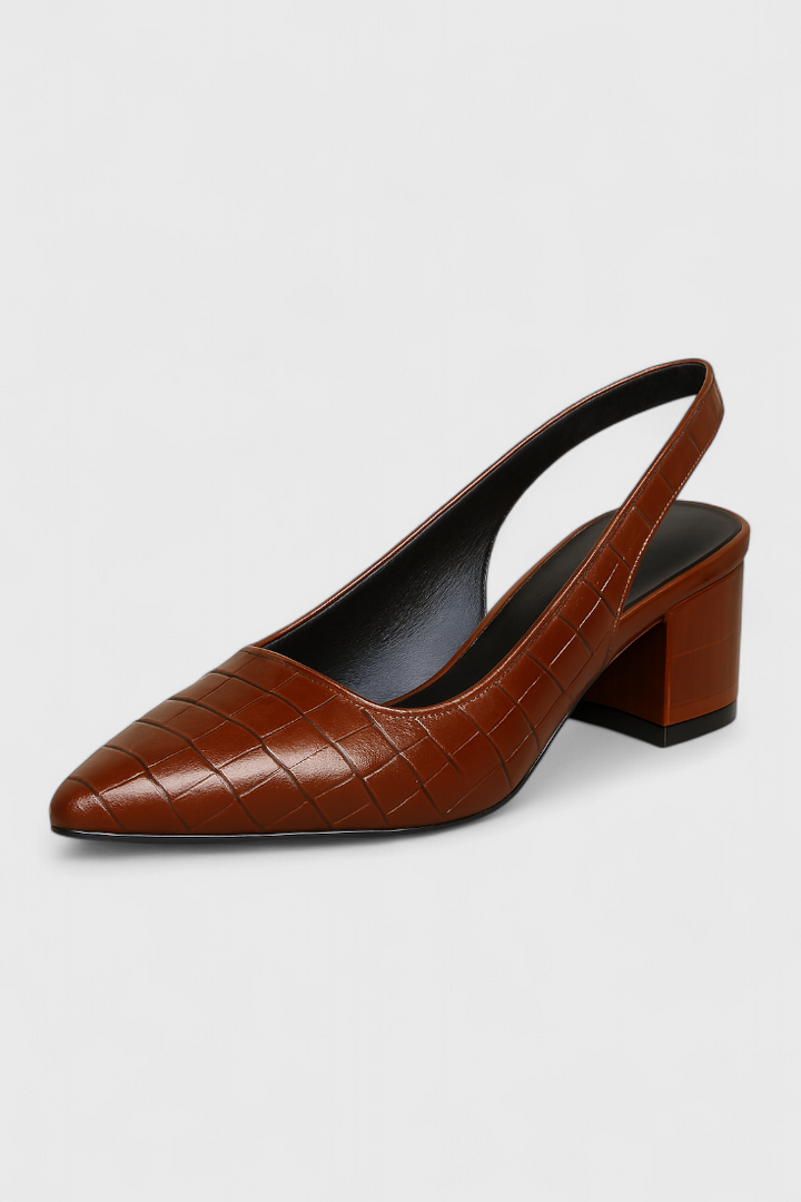 Ava Slingback à Talon Élégant avec Bout Fin