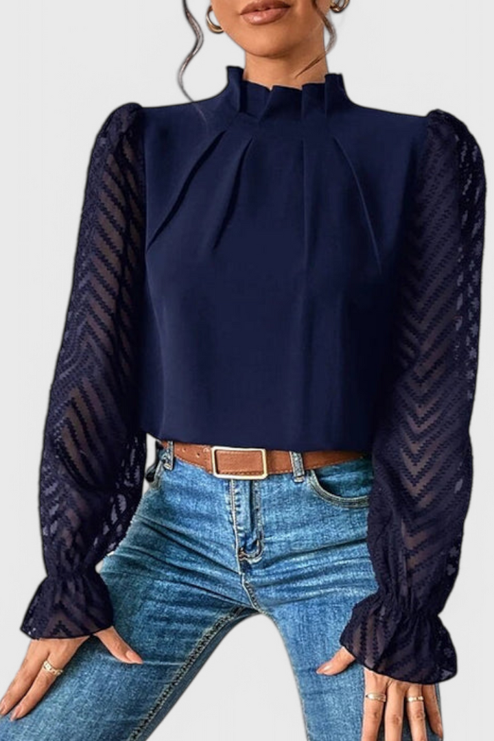 Helga Blouse à Manches Longues Nautique
