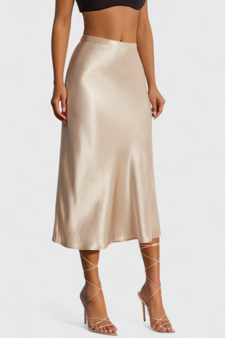 Jupe Midi Maxima avec Taille Haute