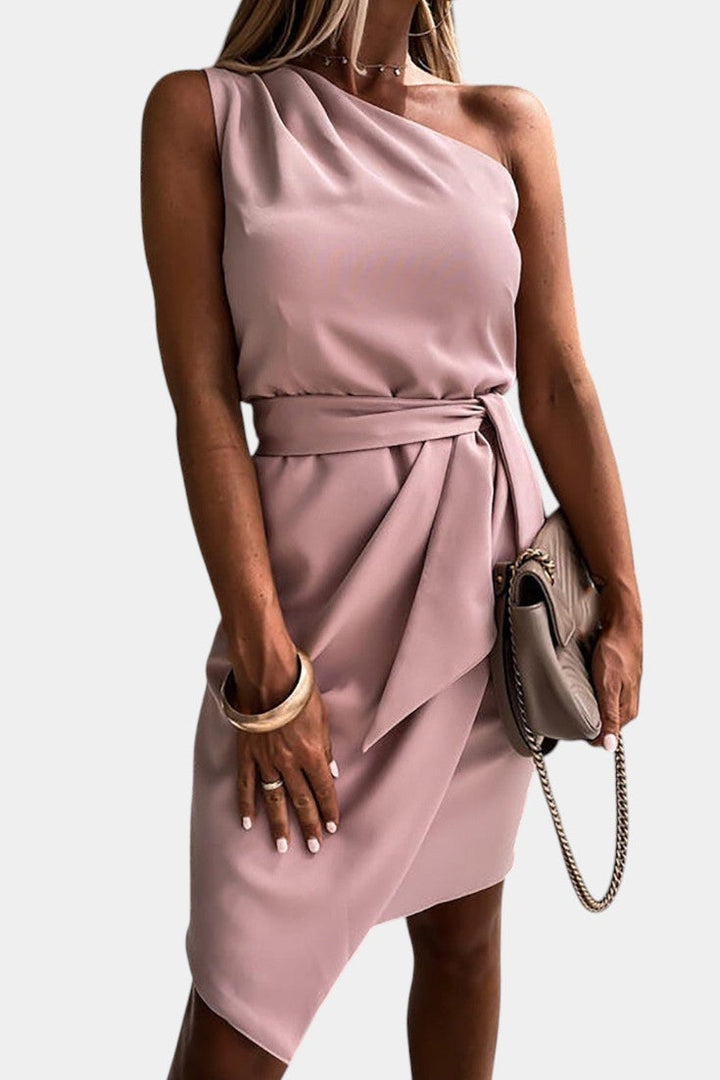 Robe Ainsley Drapée à Une Épaule