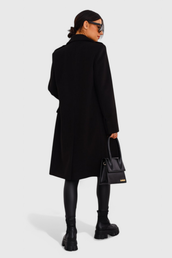 Yara Manteau en Laine Classique avec Silhouette Structurée