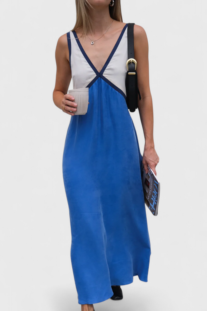 Robe Boho d'Été Diamond avec Décolleté en V