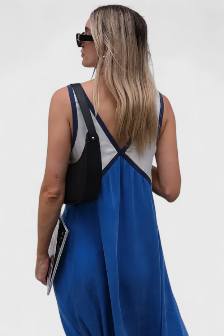 Robe Boho d'Été Diamond avec Décolleté en V