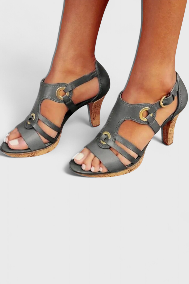 Gisèle Sandales à Talons Élégantes et Confortables