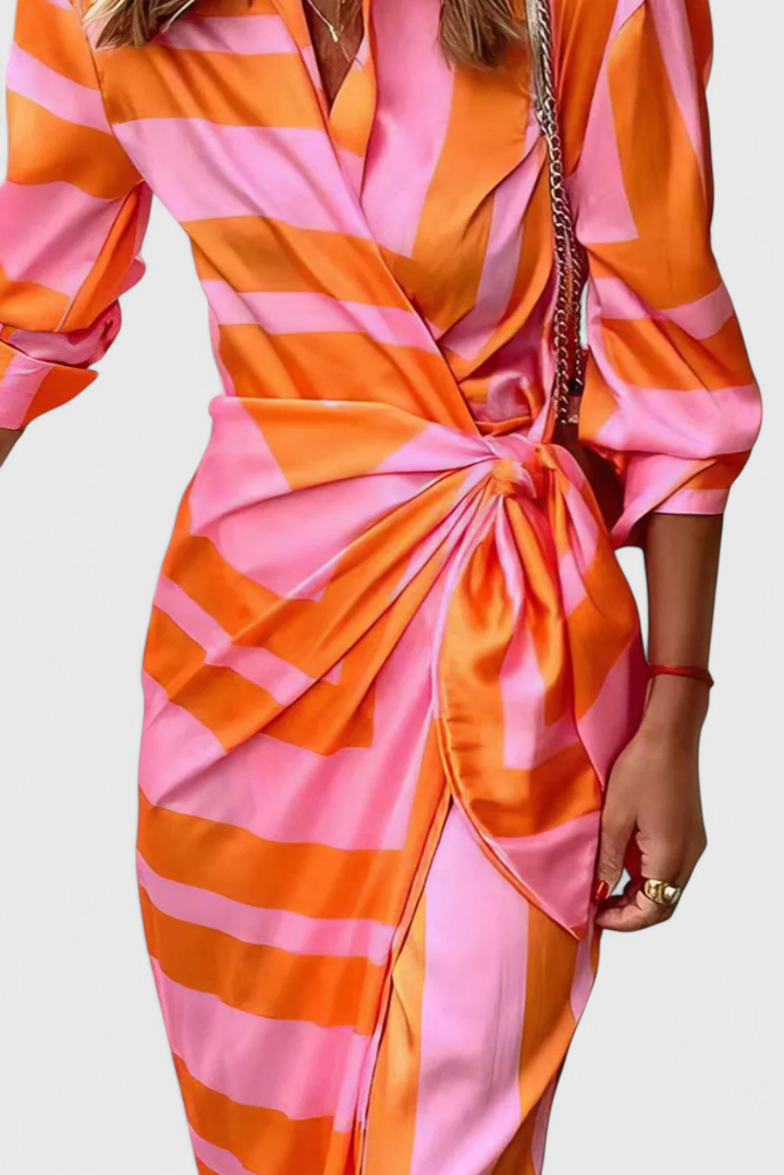 Robe Enveloppante Imprimée Maira