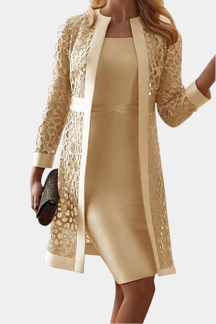 Freya Ensemble de Robe à Deux Pièces avec Dentelle