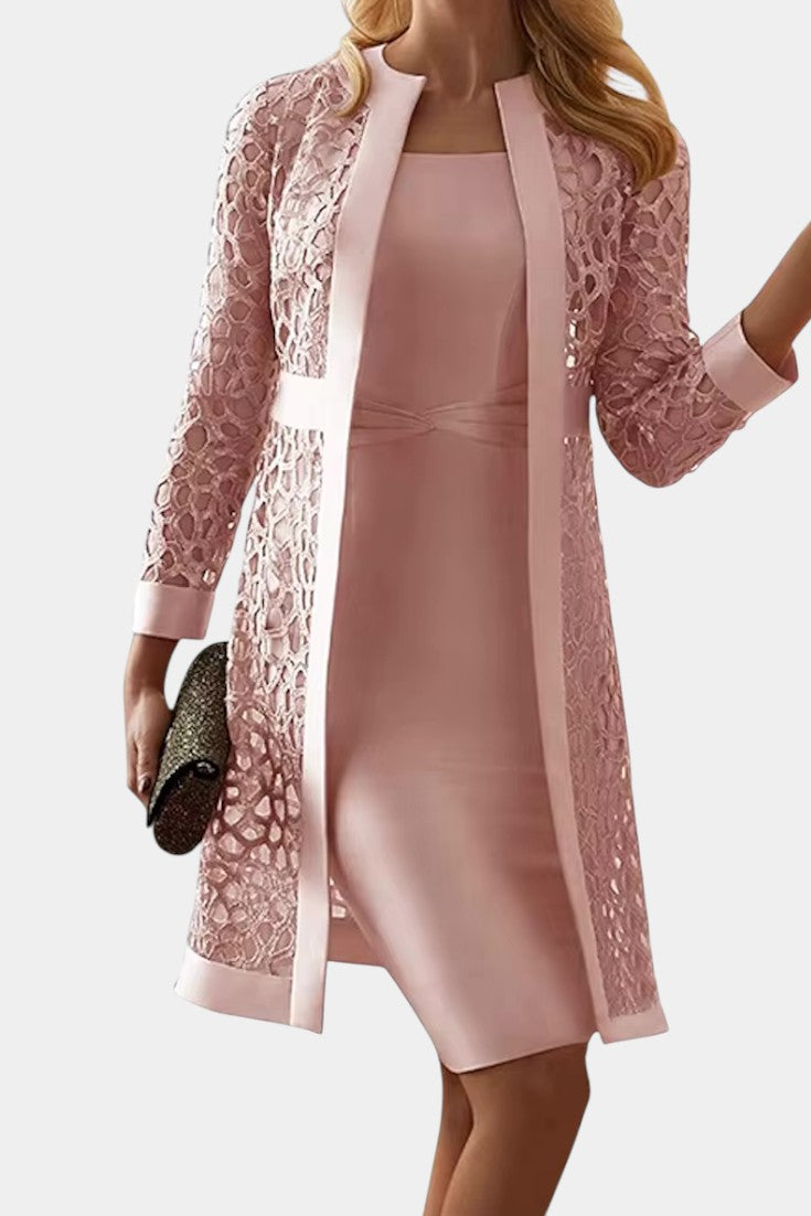 Freya Ensemble de Robe à Deux Pièces avec Dentelle