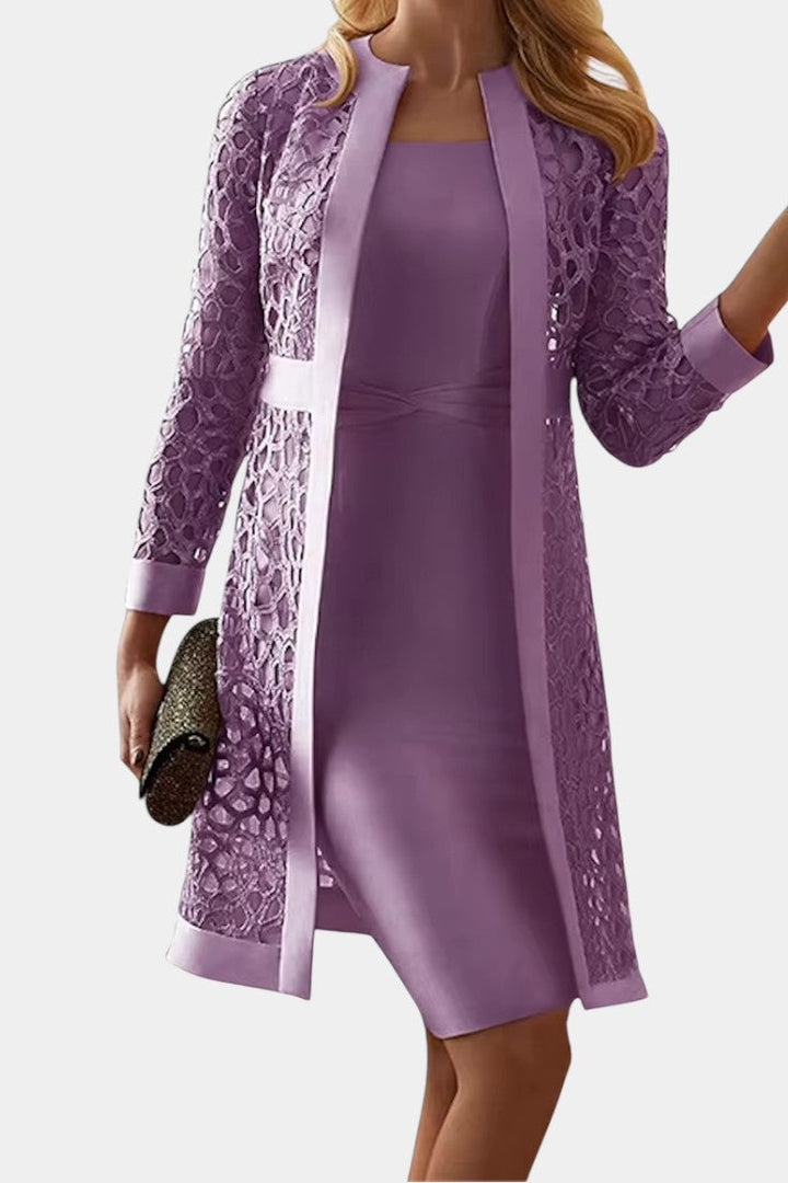 Freya Ensemble de Robe à Deux Pièces avec Dentelle