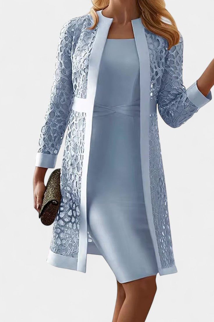 Freya Ensemble de Robe à Deux Pièces avec Dentelle