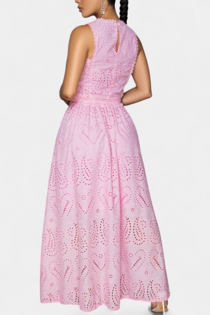 Danitza Ensemble Romantique en Dentelle Florale Découpée