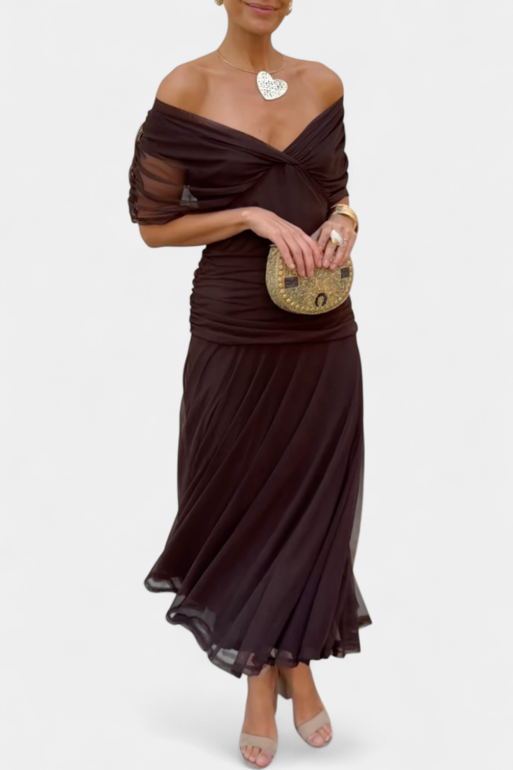 Alondra Robe Longue avec Imprimé Floral Fantaisie et Décolleté en V