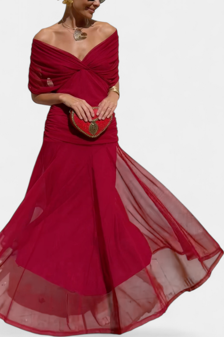 Alondra Robe Longue avec Imprimé Floral Fantaisie et Décolleté en V
