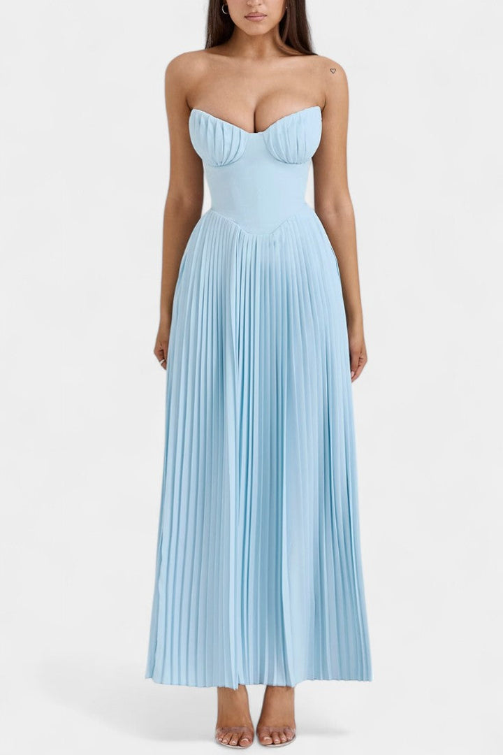 Robe Bustier Plissée Seraphina