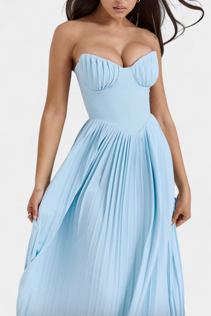 Robe Bustier Plissée Seraphina