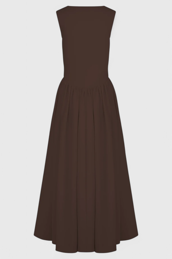 Robe Midi Verona avec Décolleté Carré