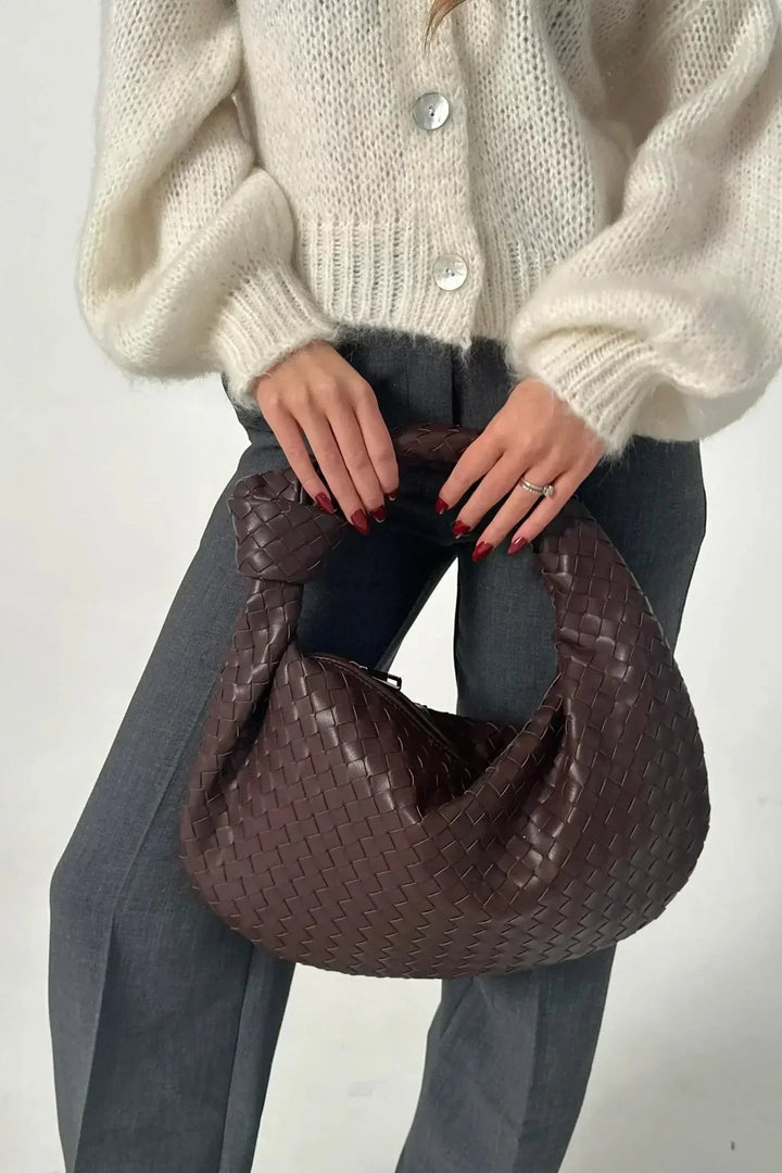 Sage Sac à Bandoulière Moyen Tissé