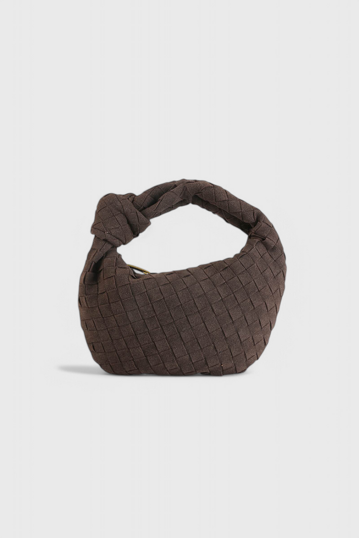 Mini Sac Remi Tissé avec Détail de Nœud