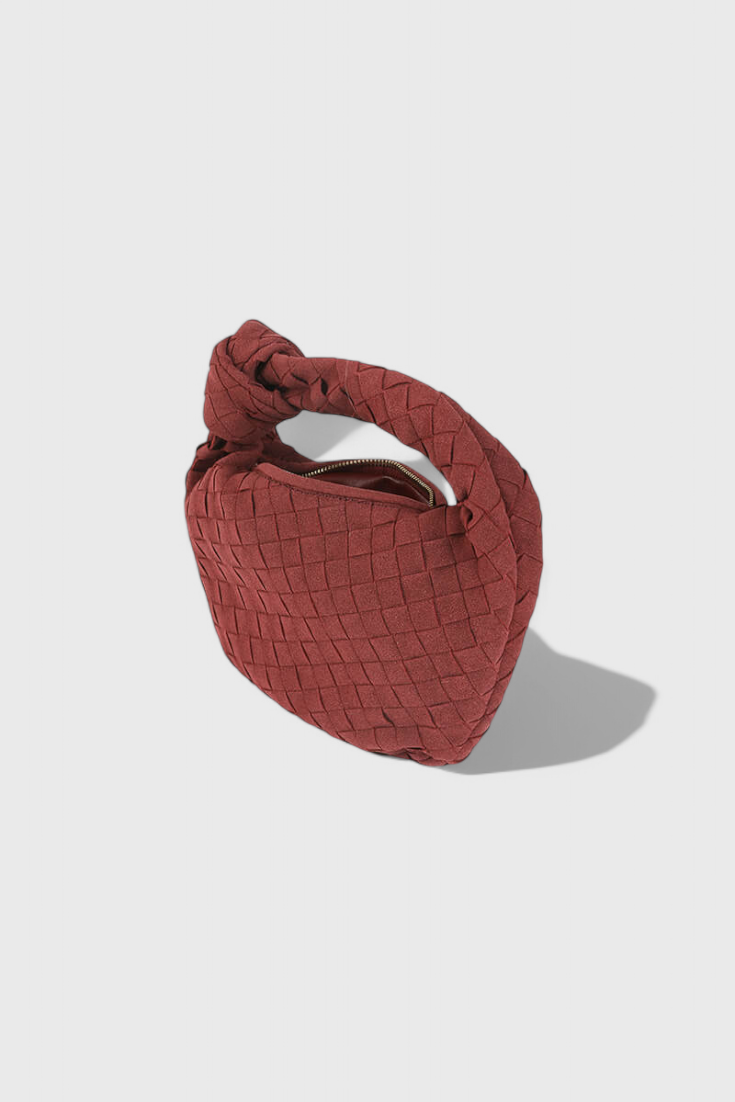Mini Sac Remi Tissé avec Détail de Nœud