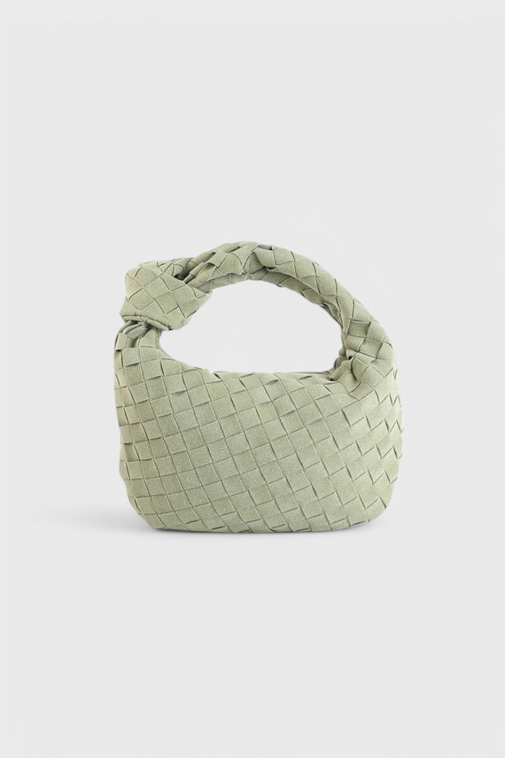 Mini Sac Remi Tissé avec Détail de Nœud