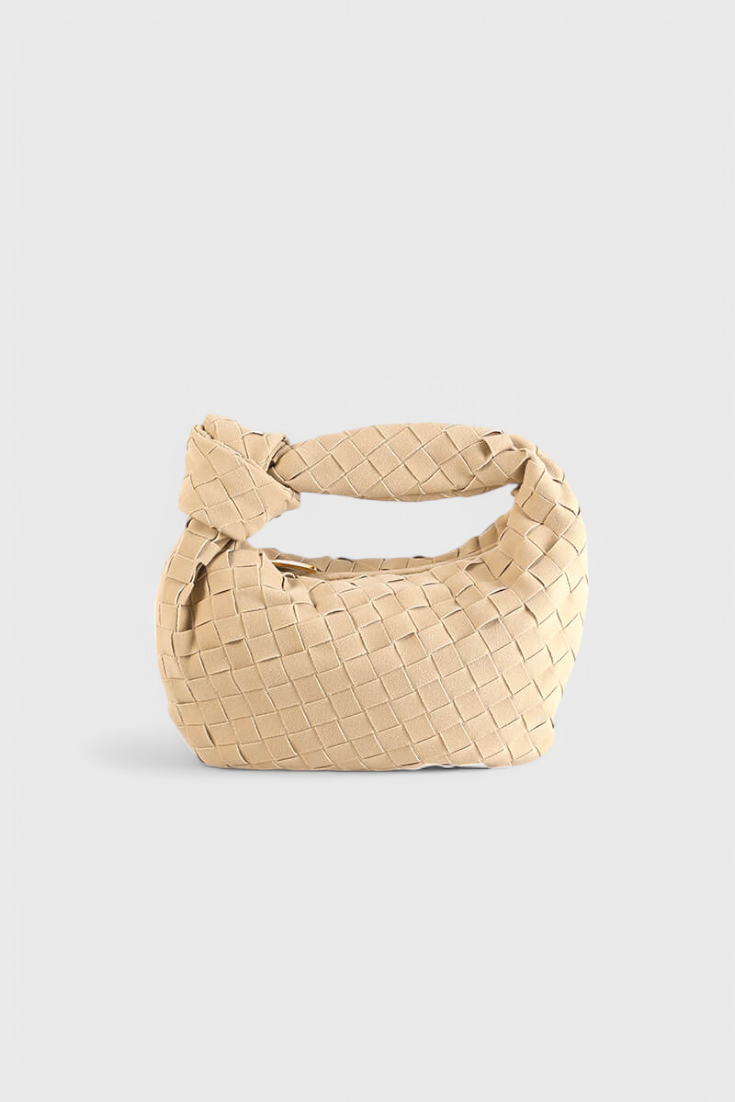 Mini Sac Remi Tissé avec Détail de Nœud