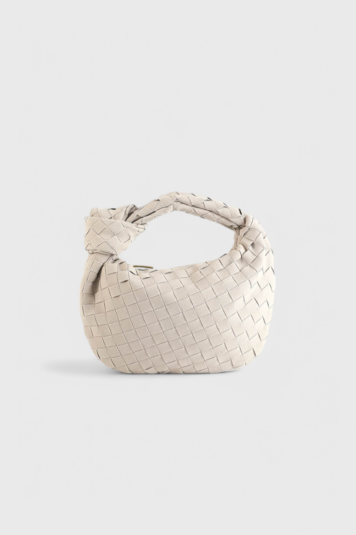 Mini Sac Remi Tissé avec Détail de Nœud