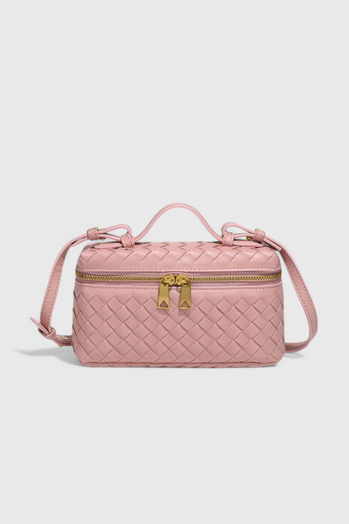 Mini Sac Milla Tissé avec Accessoires Dorés