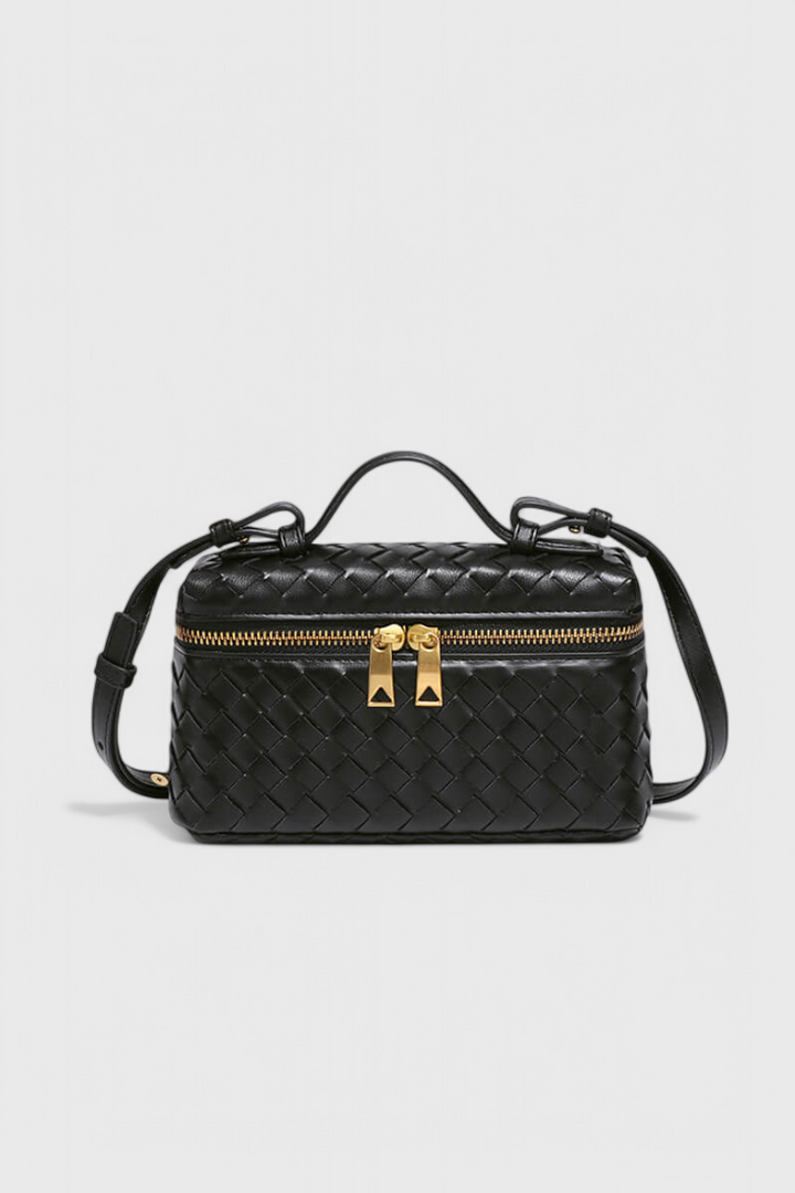 Mini Sac Milla Tissé avec Accessoires Dorés