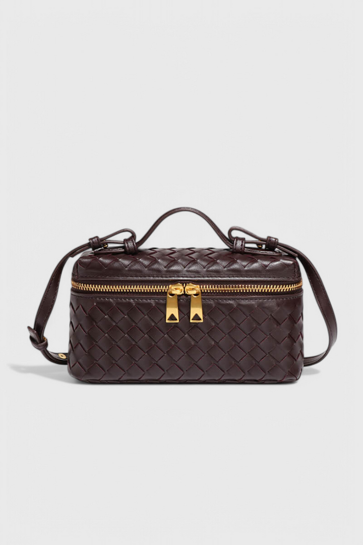 Mini Sac Milla Tissé avec Accessoires Dorés