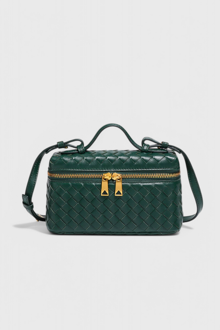 Mini Sac Milla Tissé avec Accessoires Dorés