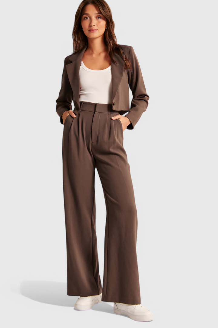 Tinashe Pantalons Tailleur à Jambe Large