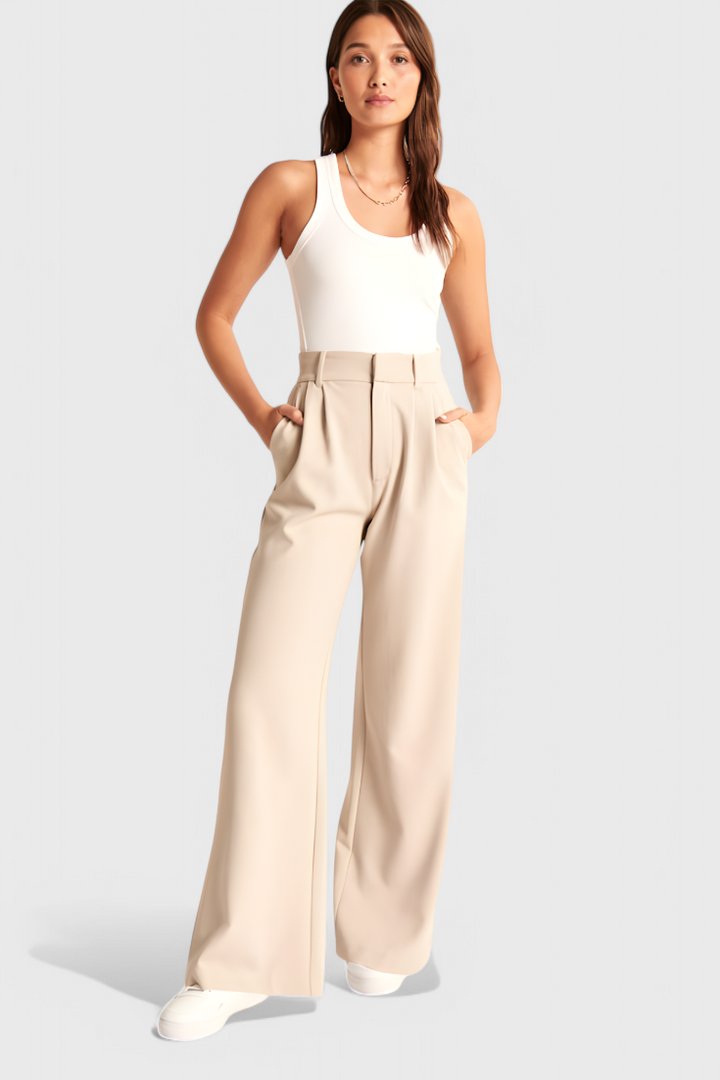 Tinashe Pantalons Tailleur à Jambe Large